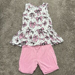 Dreamiere All Tied Up Twirler Tank Top And Short Set